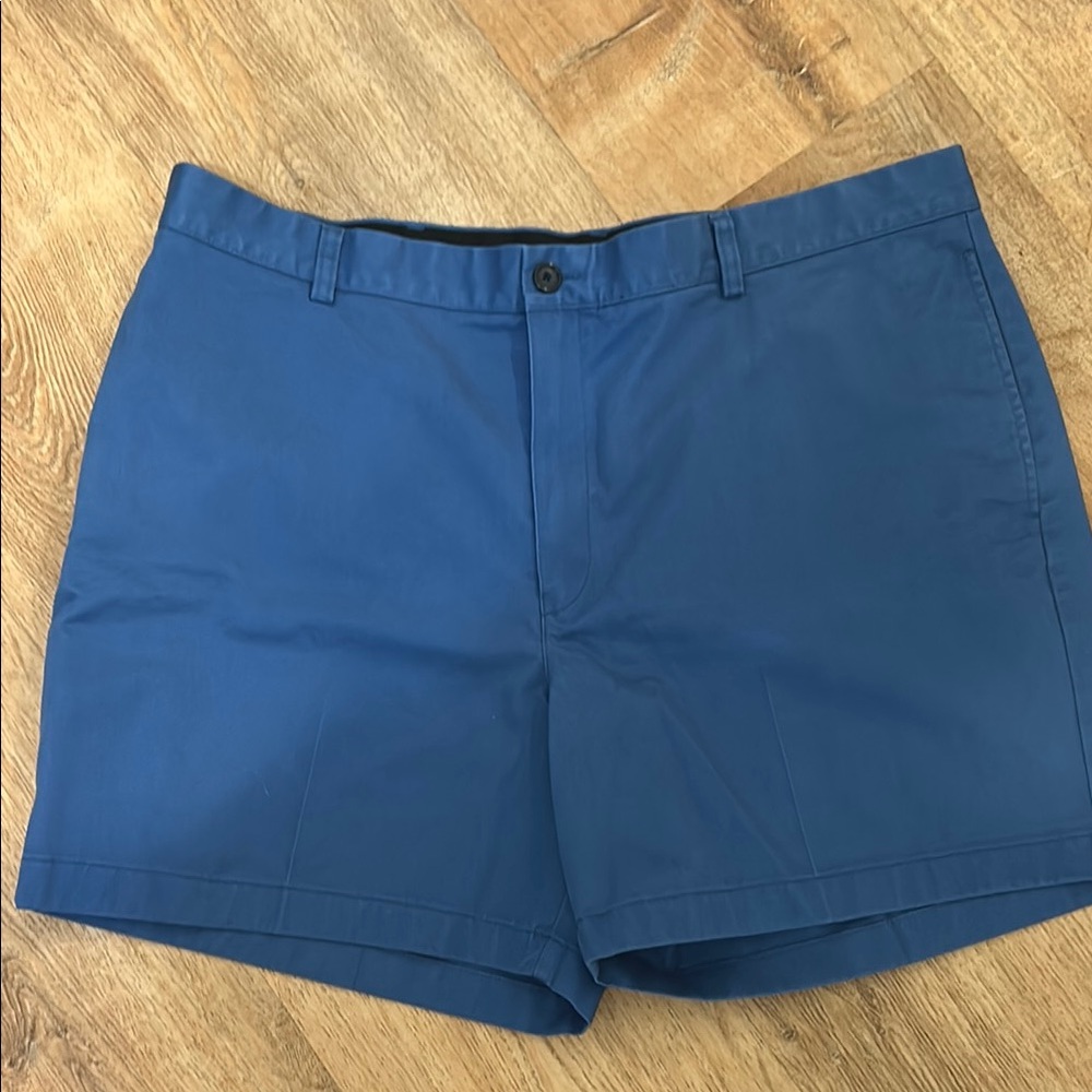 L.L. Bean Blue Flat Front Shorts Casual Style